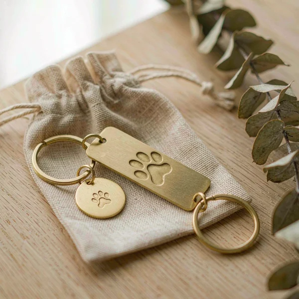 Personalized Pet Memorial Keychain Gift Set